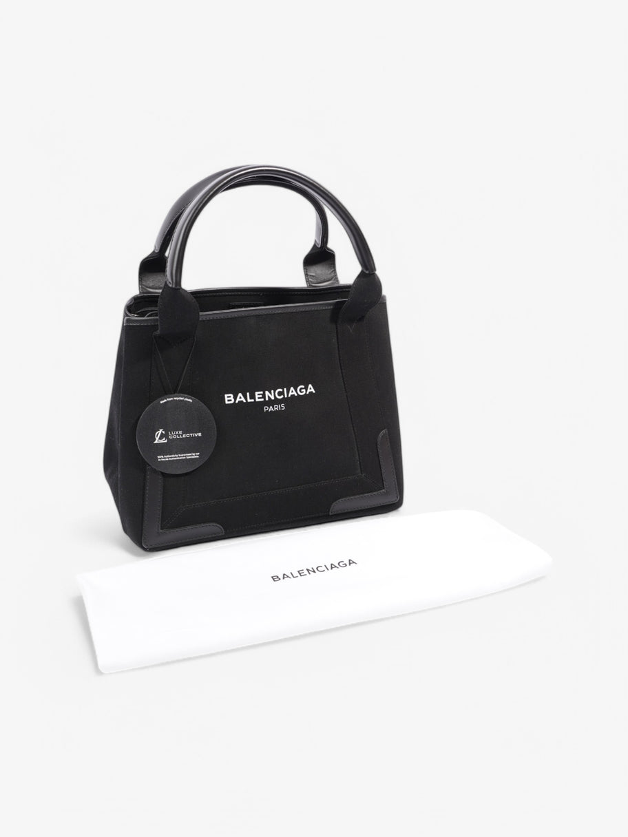Balenciaga Cabas Canvas  Black / White Canvas Image 10