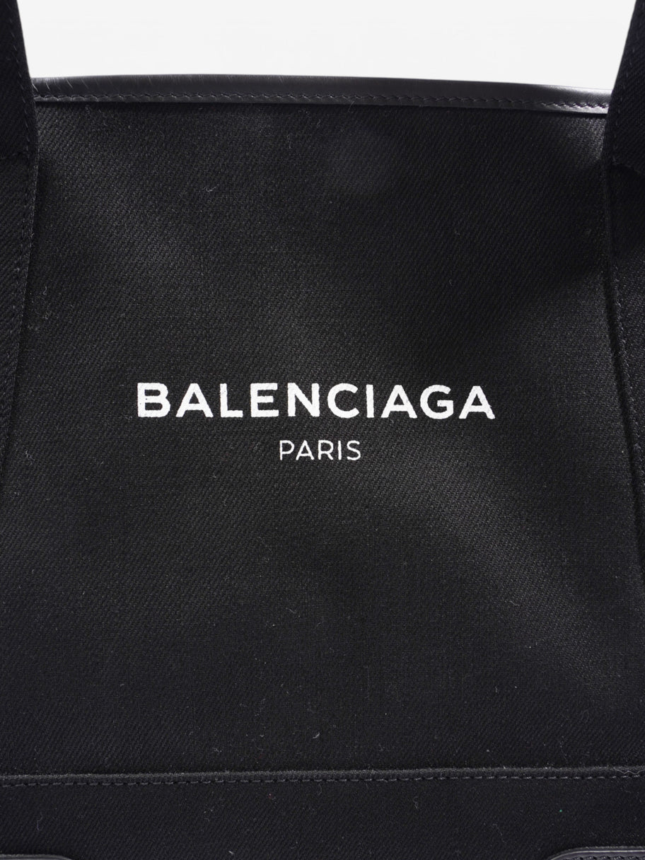 Balenciaga Cabas Canvas  Black / White Canvas Image 7