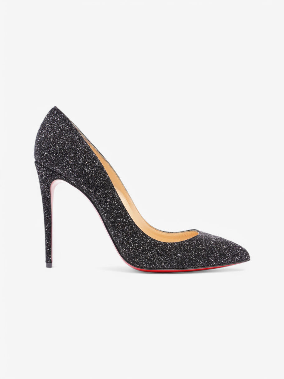 Christian Louboutin Pigalle 100 Black Glitter EU 39.5 UK 6.5 Image 1