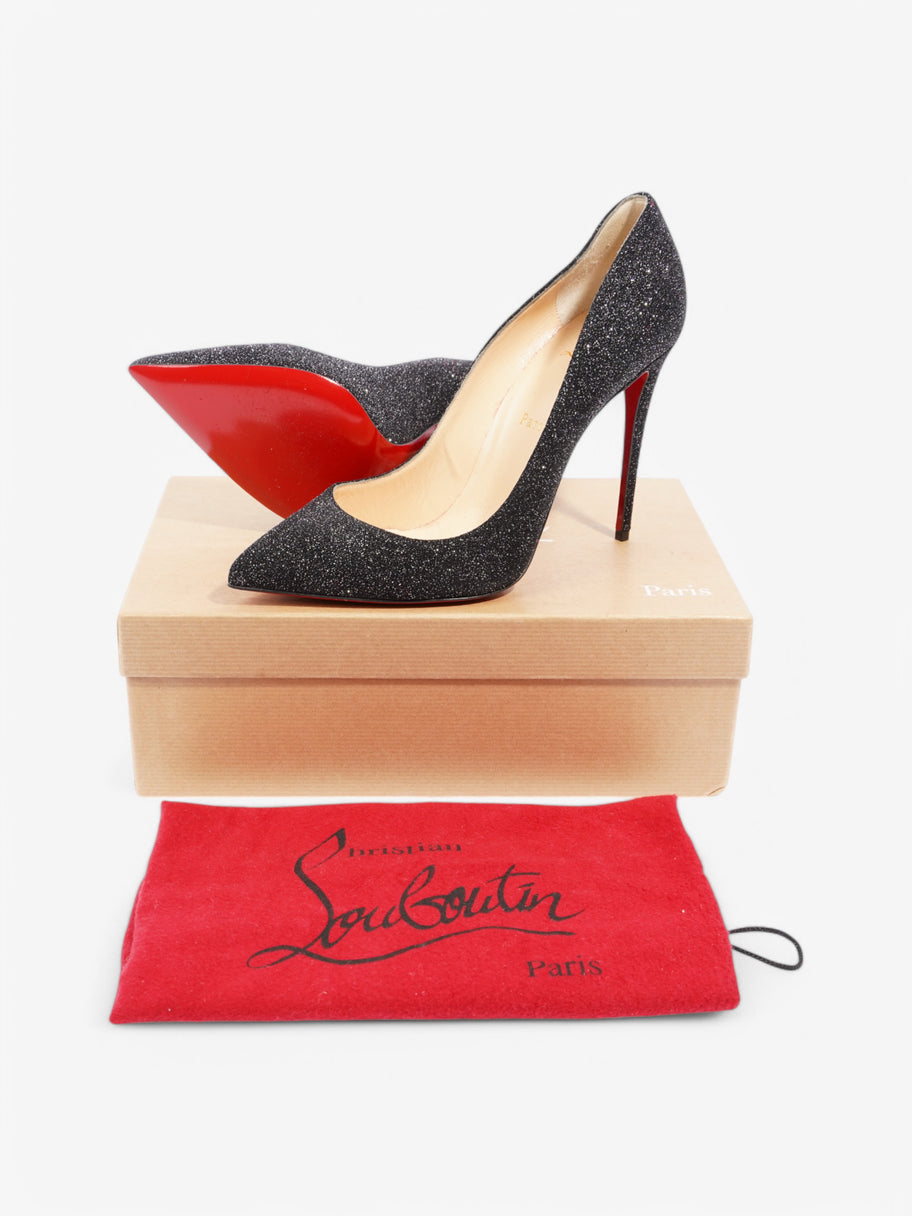 Christian Louboutin Pigalle 100 Black Glitter EU 39.5 UK 6.5 Image 10