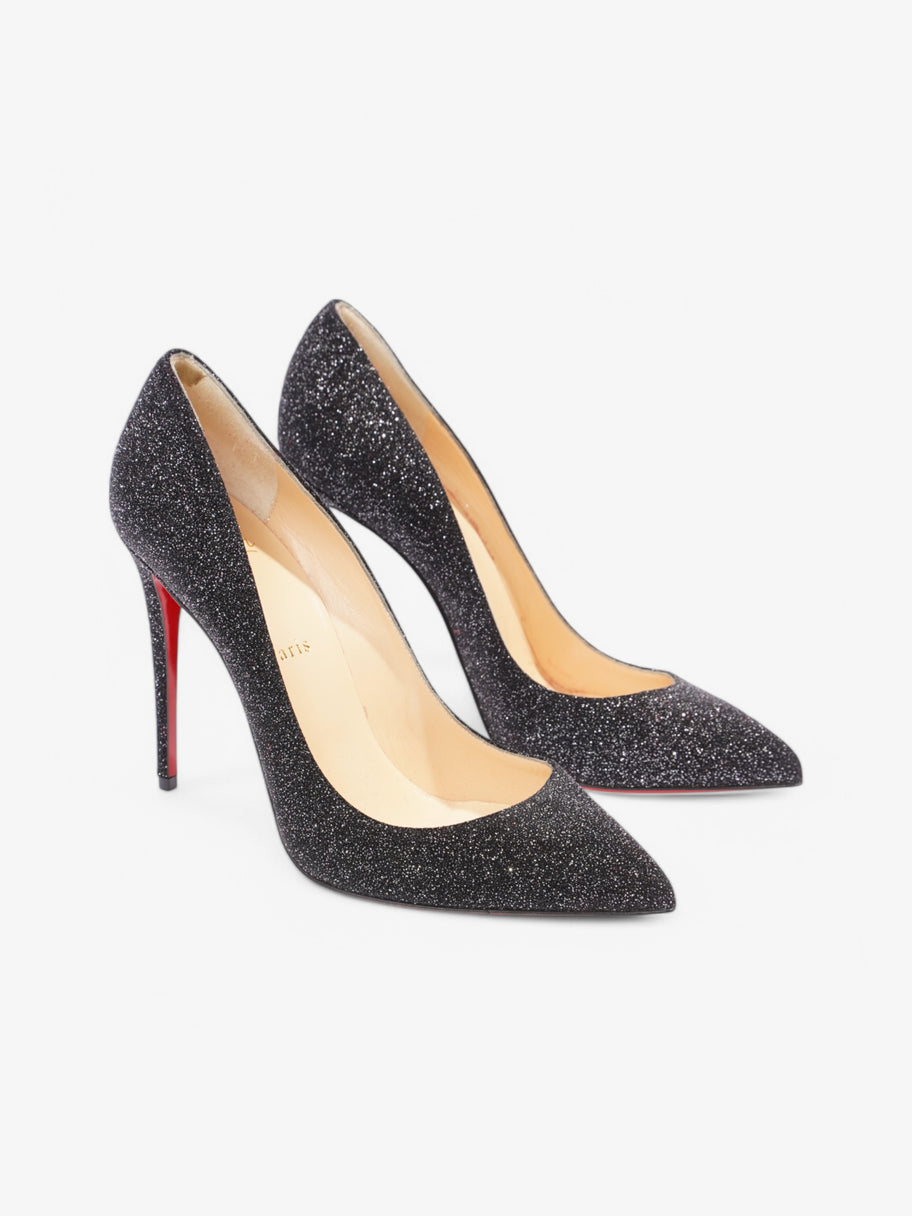 Christian Louboutin Pigalle 100 Black Glitter EU 39.5 UK 6.5 Image 2