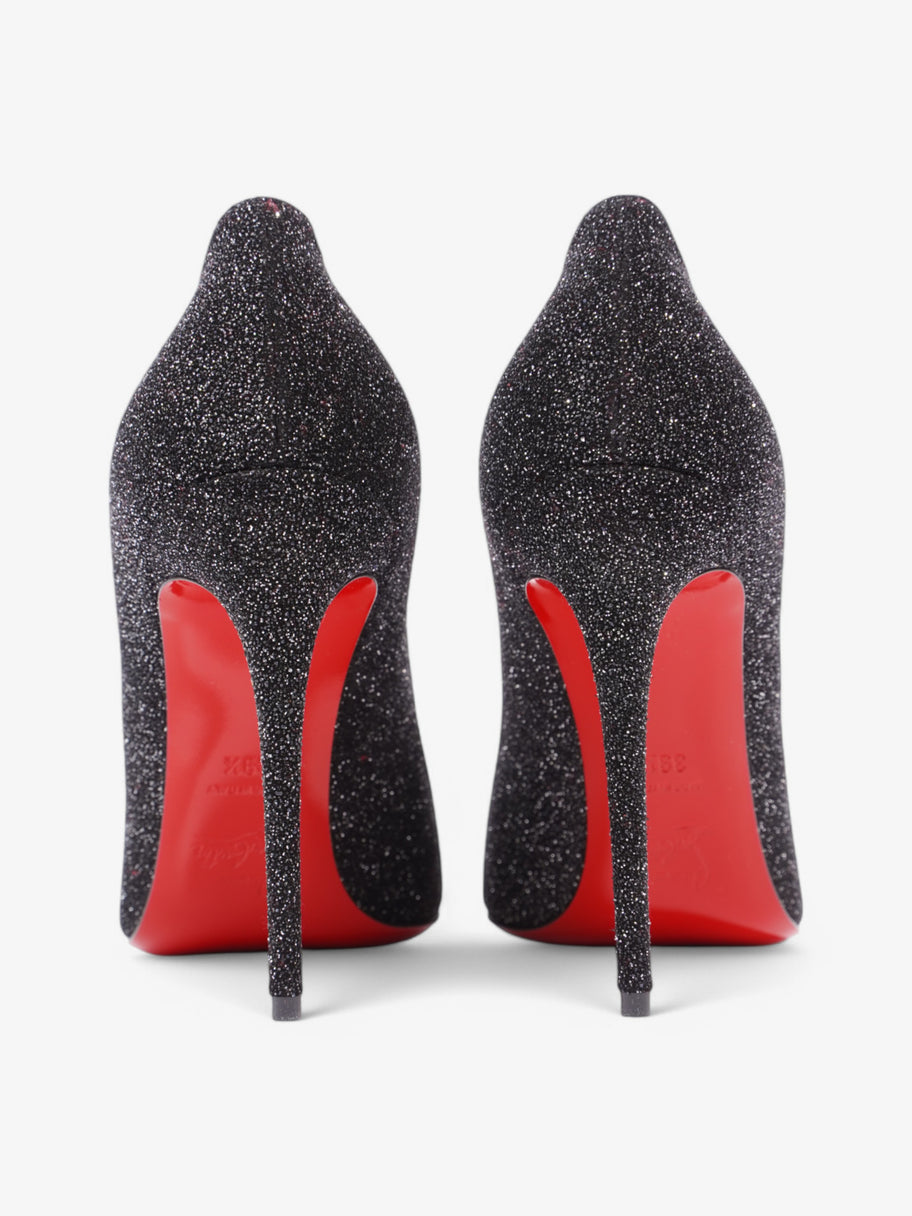 Christian Louboutin Pigalle 100 Black Glitter EU 39.5 UK 6.5 Image 6