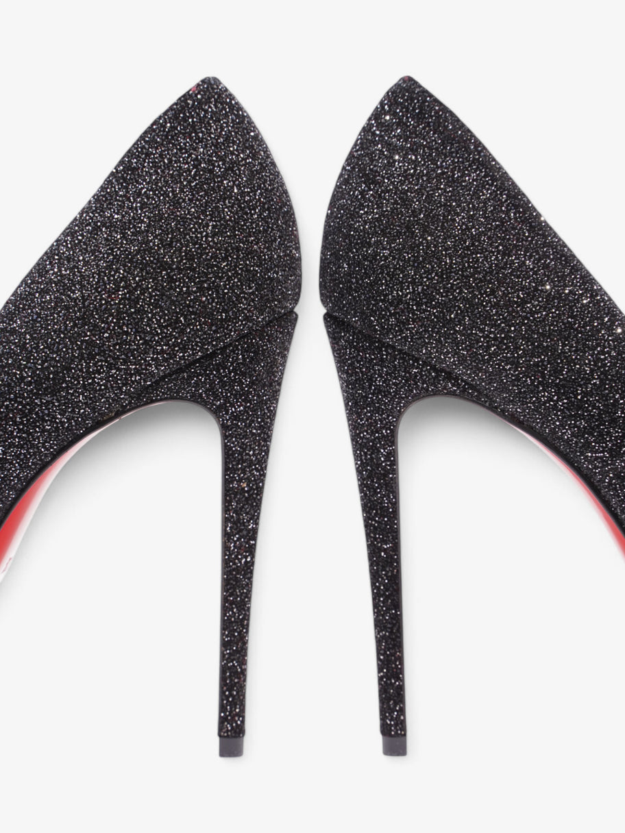Christian Louboutin Pigalle 100 Black Glitter EU 39.5 UK 6.5 Image 9