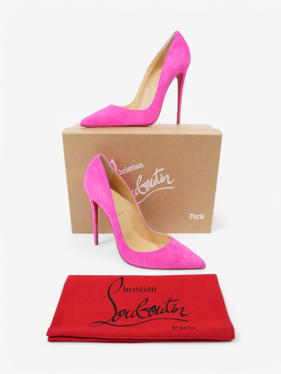 Christian Louboutin So Kate  120 Pink Suede EU 40.5 UK 7.5 Image 9