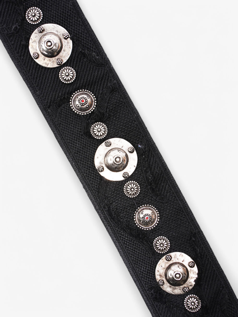 Christian Dior Saddle strap Black Canvas Small Image 2