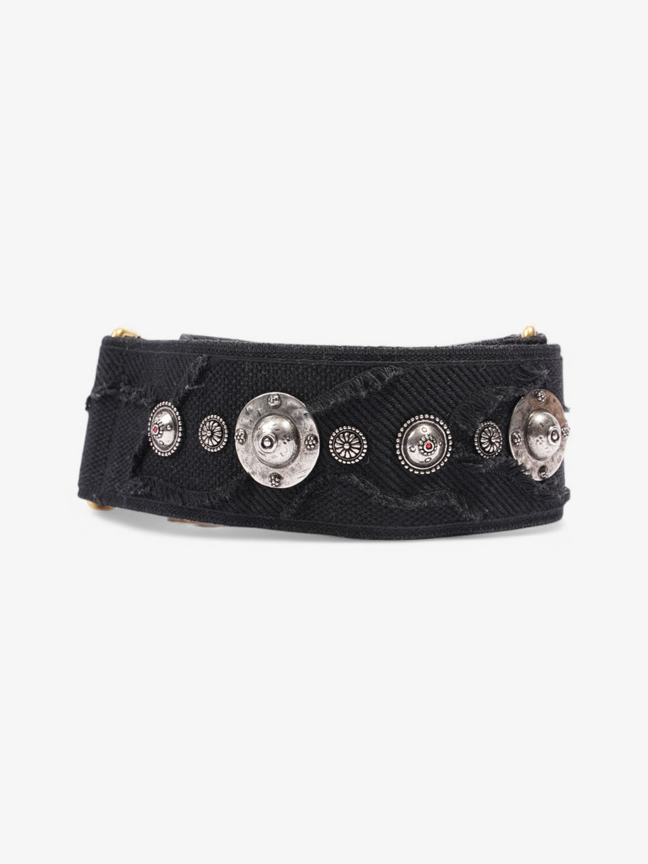 Christian Dior Saddle strap Black Canvas Small Image 4