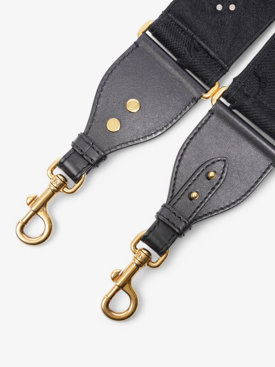 Christian Dior Saddle strap Black Canvas Small Image 11