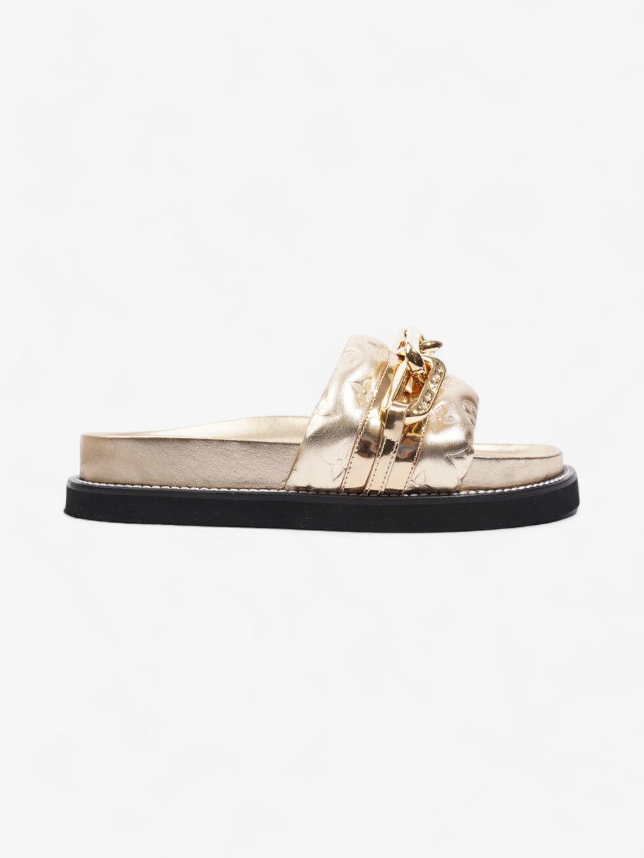 Louis Vuitton LV Sunset Flat Comfort Gold Calfskin Leather EU 40 UK 7 Image 1