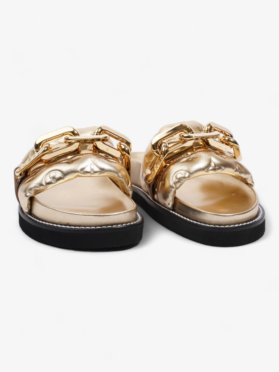 Louis Vuitton LV Sunset Flat Comfort Gold Calfskin Leather EU 40 UK 7 Image 2