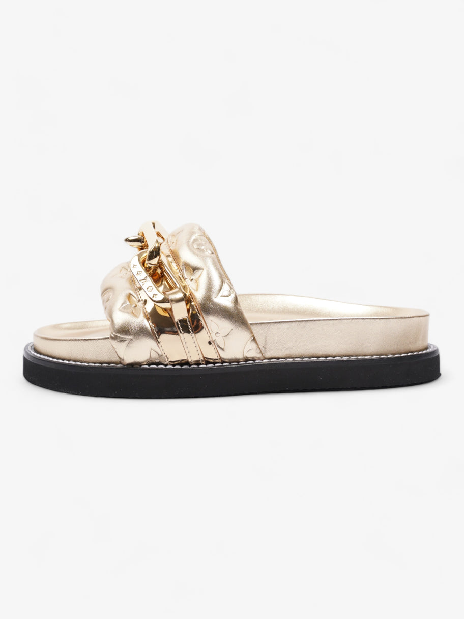 Louis Vuitton LV Sunset Flat Comfort Gold Calfskin Leather EU 40 UK 7 Image 5