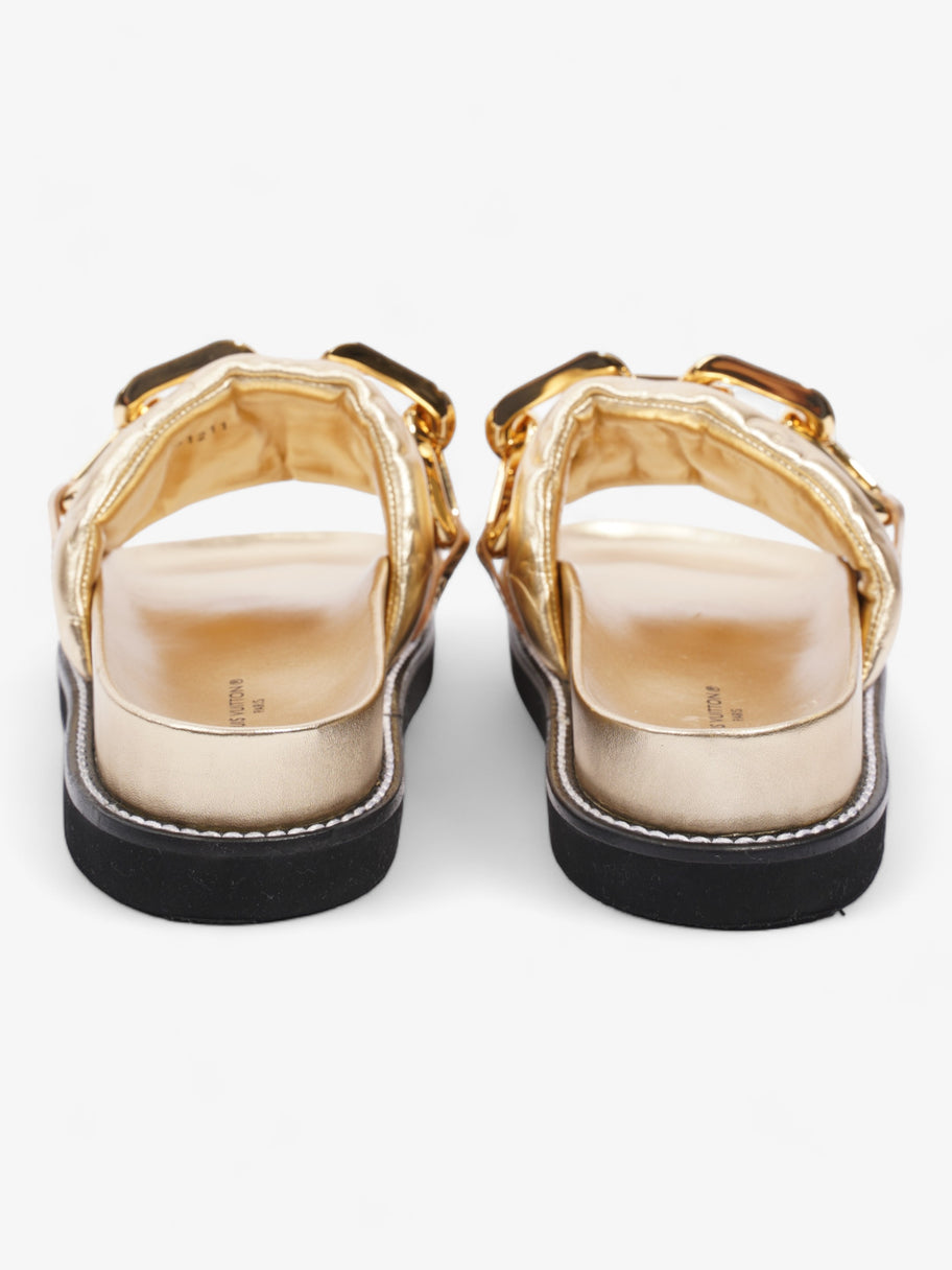 Louis Vuitton LV Sunset Flat Comfort Gold Calfskin Leather EU 40 UK 7 Image 6