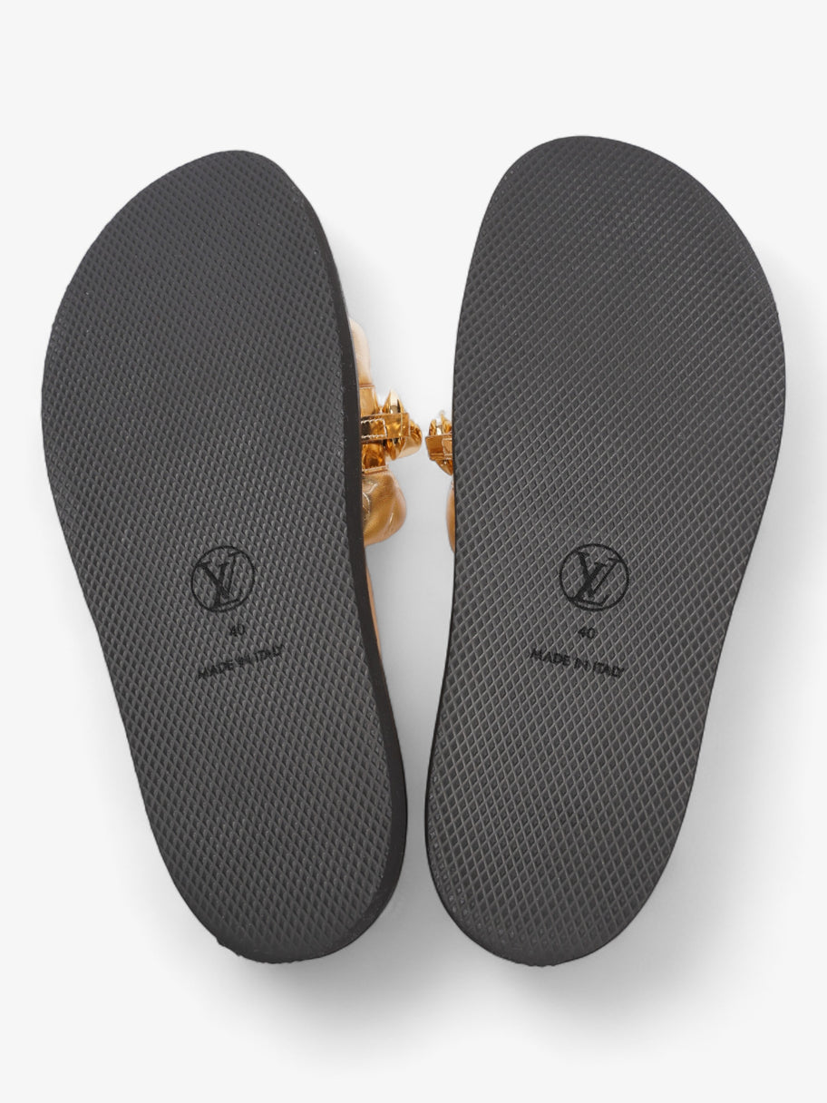 Louis Vuitton LV Sunset Flat Comfort Gold Calfskin Leather EU 40 UK 7 Image 7