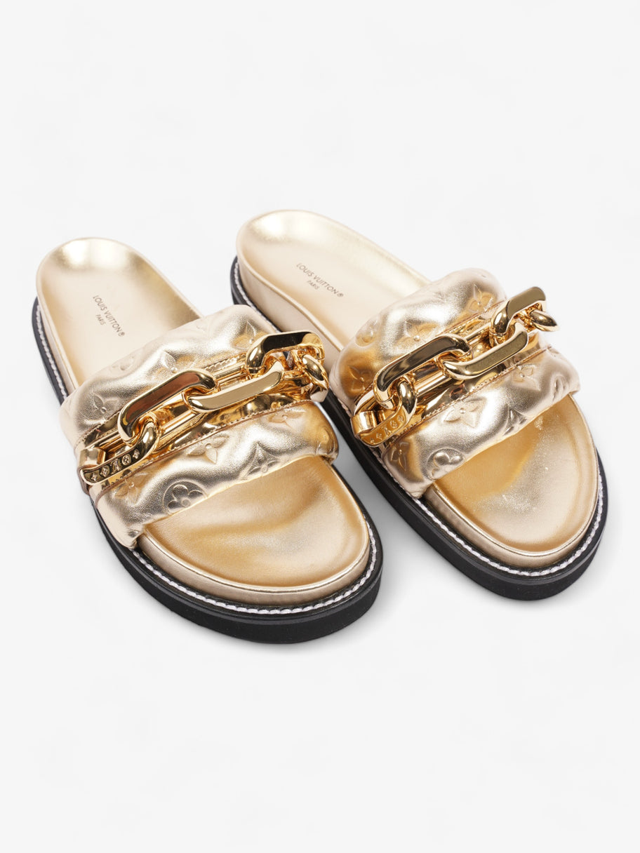 Louis Vuitton LV Sunset Flat Comfort Gold Calfskin Leather EU 40 UK 7 Image 8