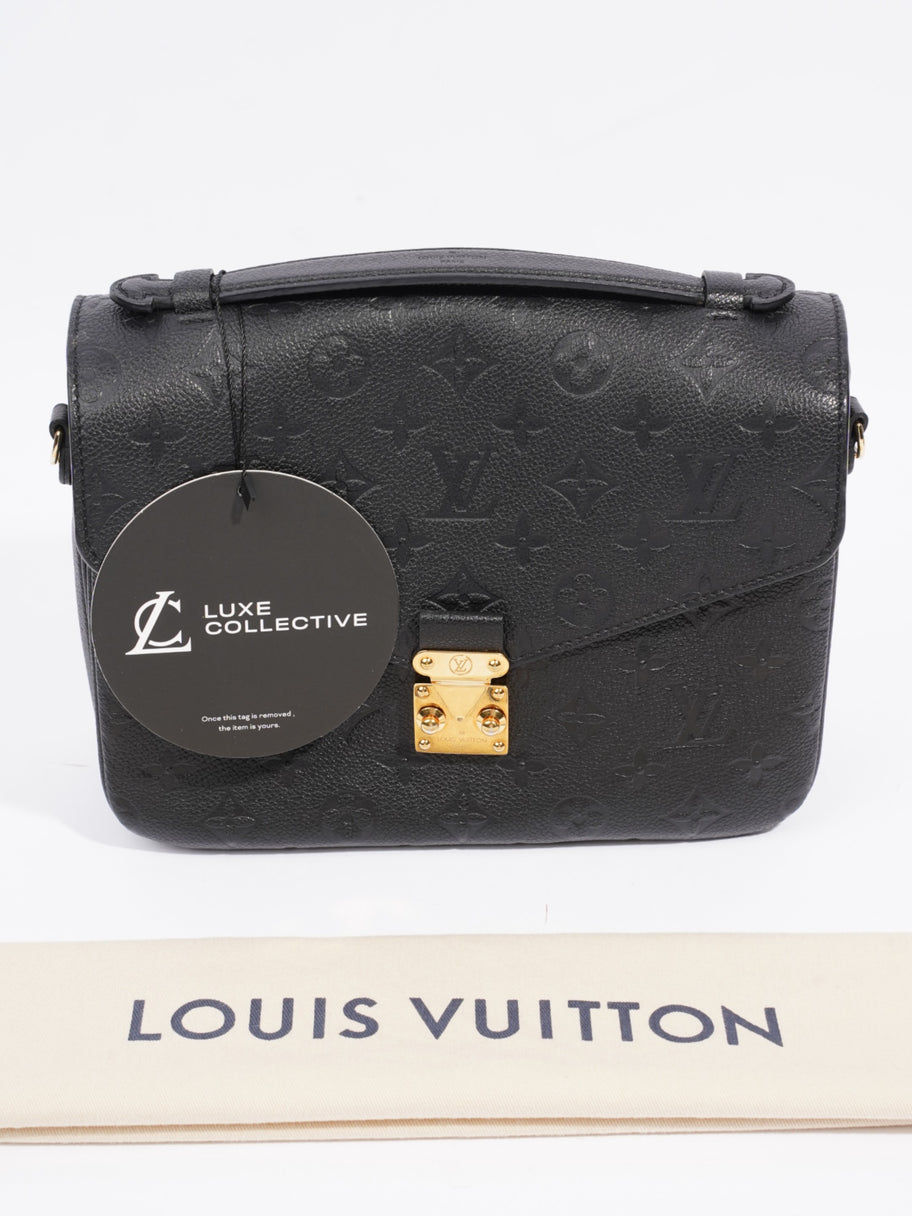Louis Vuitton Pochette Metis Black Empreinte Leather Image 10