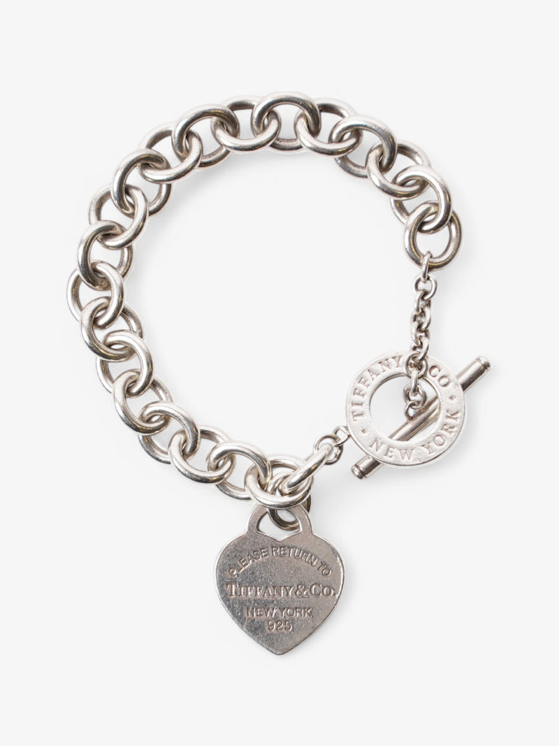  Tiffany and Co Heart Tag Toggle Bracelet Silver Silver Sterling
