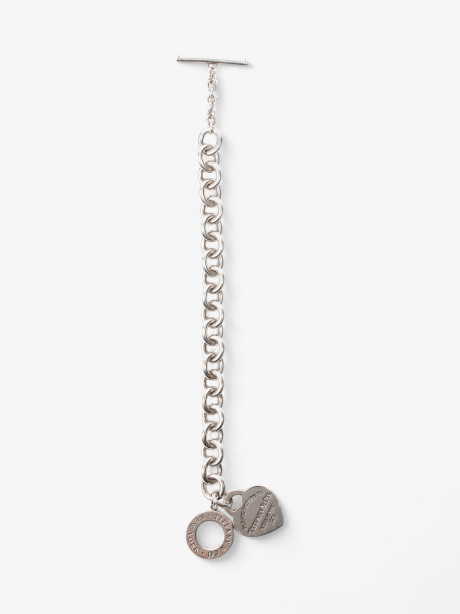 Tiffany and Co Heart Tag Toggle Bracelet Silver Silver Sterling Image 3