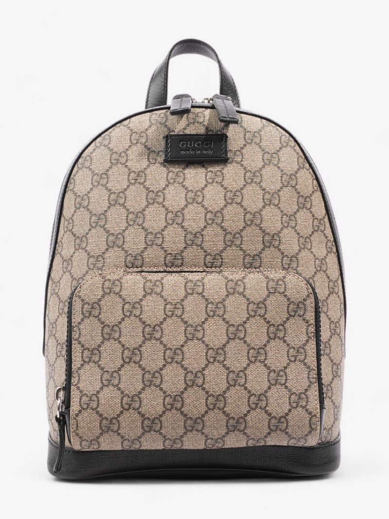  Gucci Eden Day Backpack GG Supreme / Black Coated Canvas Small