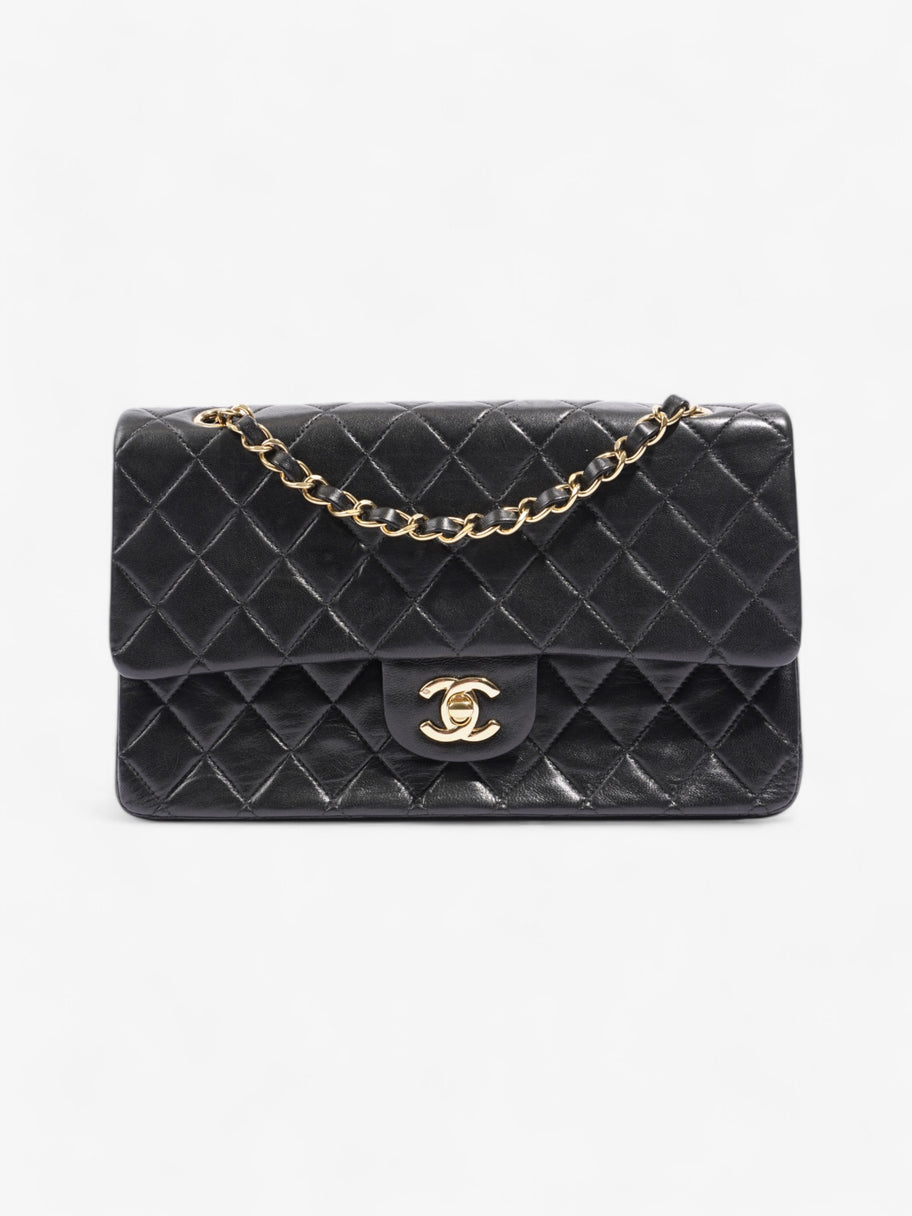 Chanel Classic Double Flap Black Lambskin Leather Medium Image 1