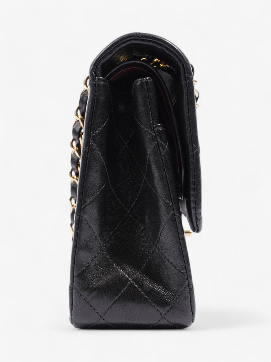Chanel Classic Double Flap Black Lambskin Leather Medium Image 5