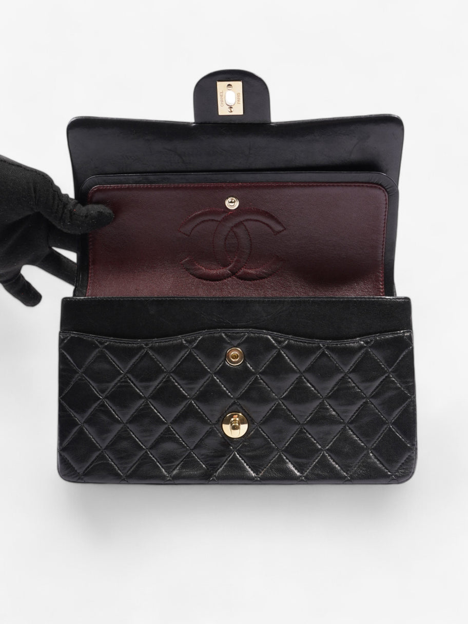 Chanel Classic Double Flap Black Lambskin Leather Medium Image 8