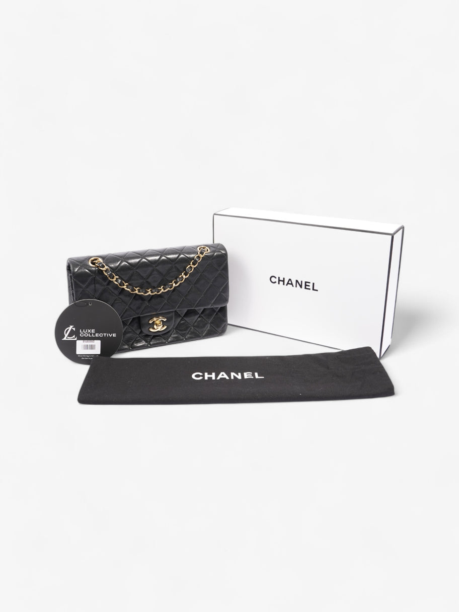 Chanel Classic Double Flap Black Lambskin Leather Medium Image 10
