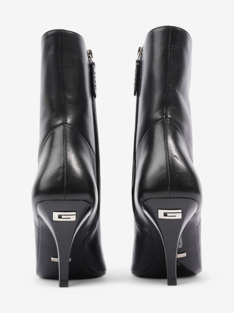 Gucci Gucci Side Zipped Pointed Toe Ankle Boots 70 Black Leather EU 38 UK 5 Image 6