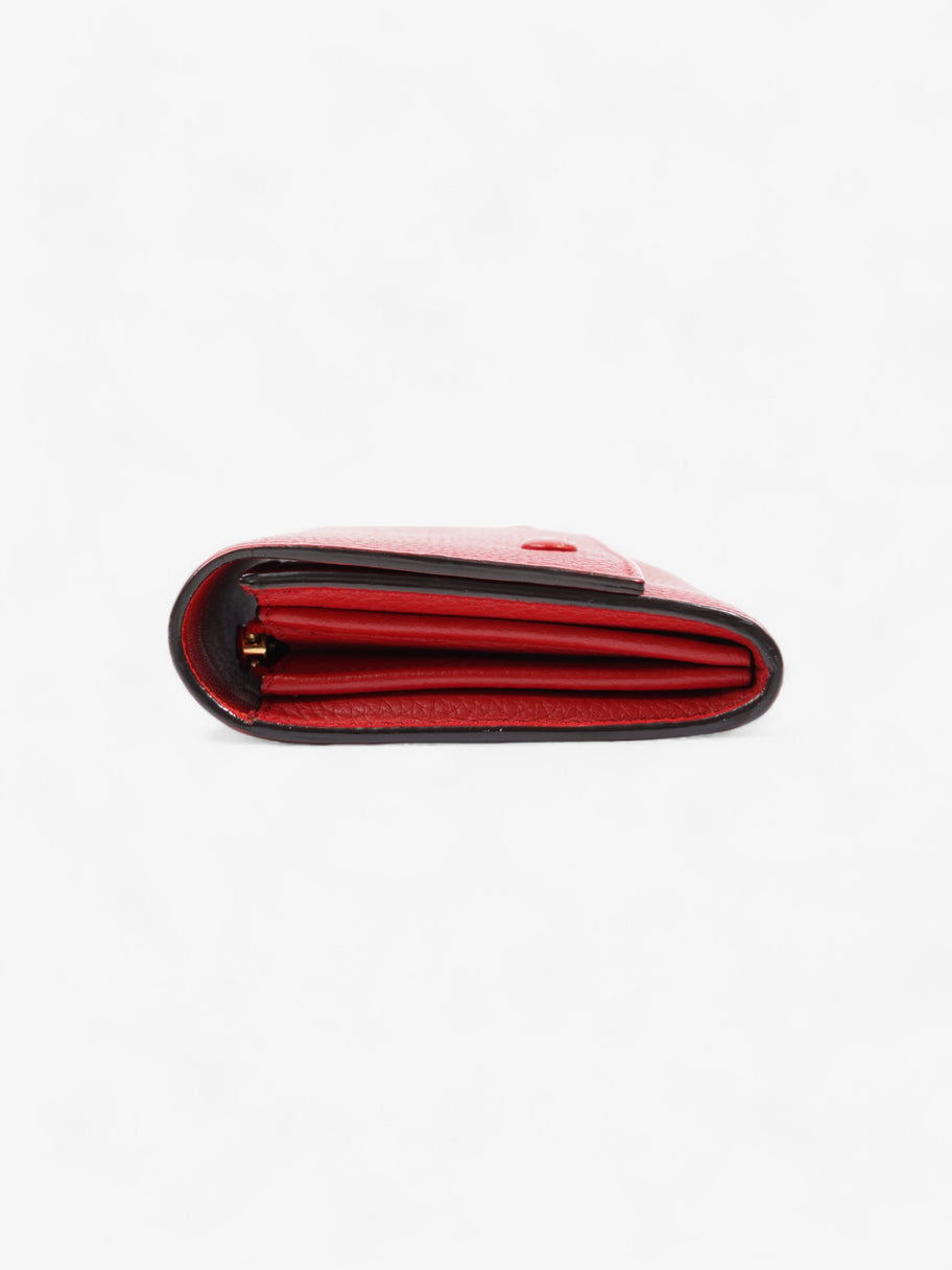 Celine Continental Wallet Red Leather Image 3