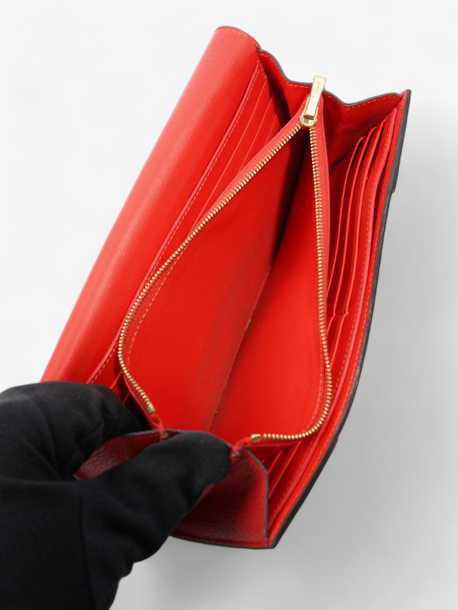Celine Continental Wallet Red Leather Image 5