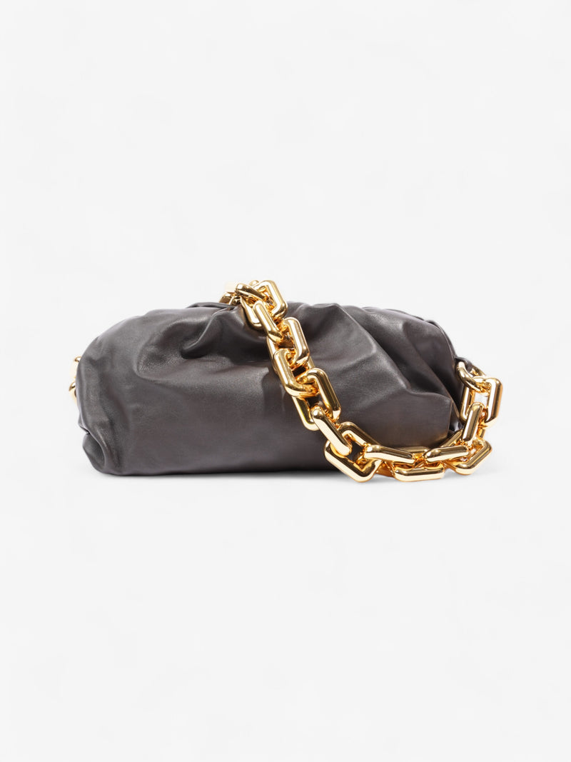  Bottega Veneta Chain Pouch Brown Leather
