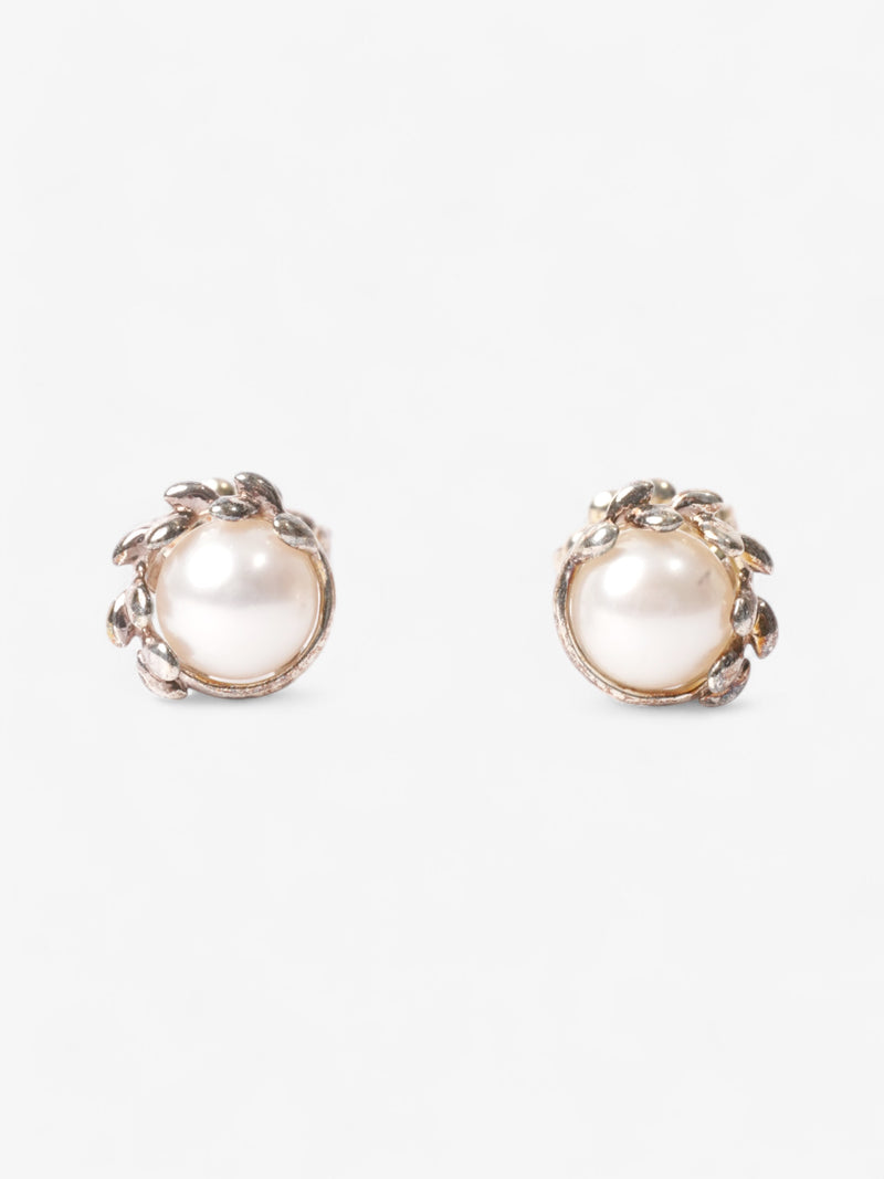  Tiffany and Co Paloma Picasso Pearl Earrings White Silver Sterling