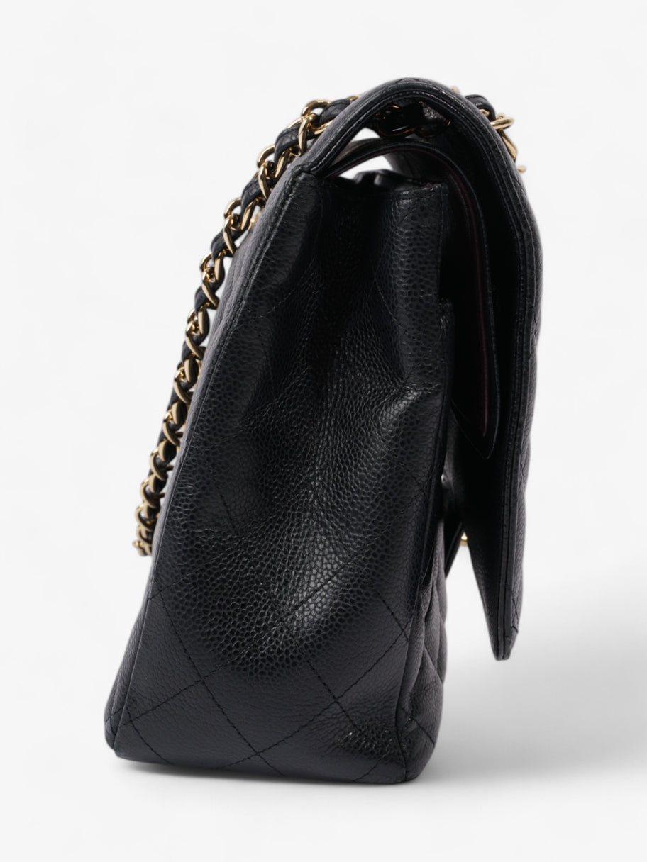 Chanel Classic Double Flap Black Caviar Leather Maxi Image 5
