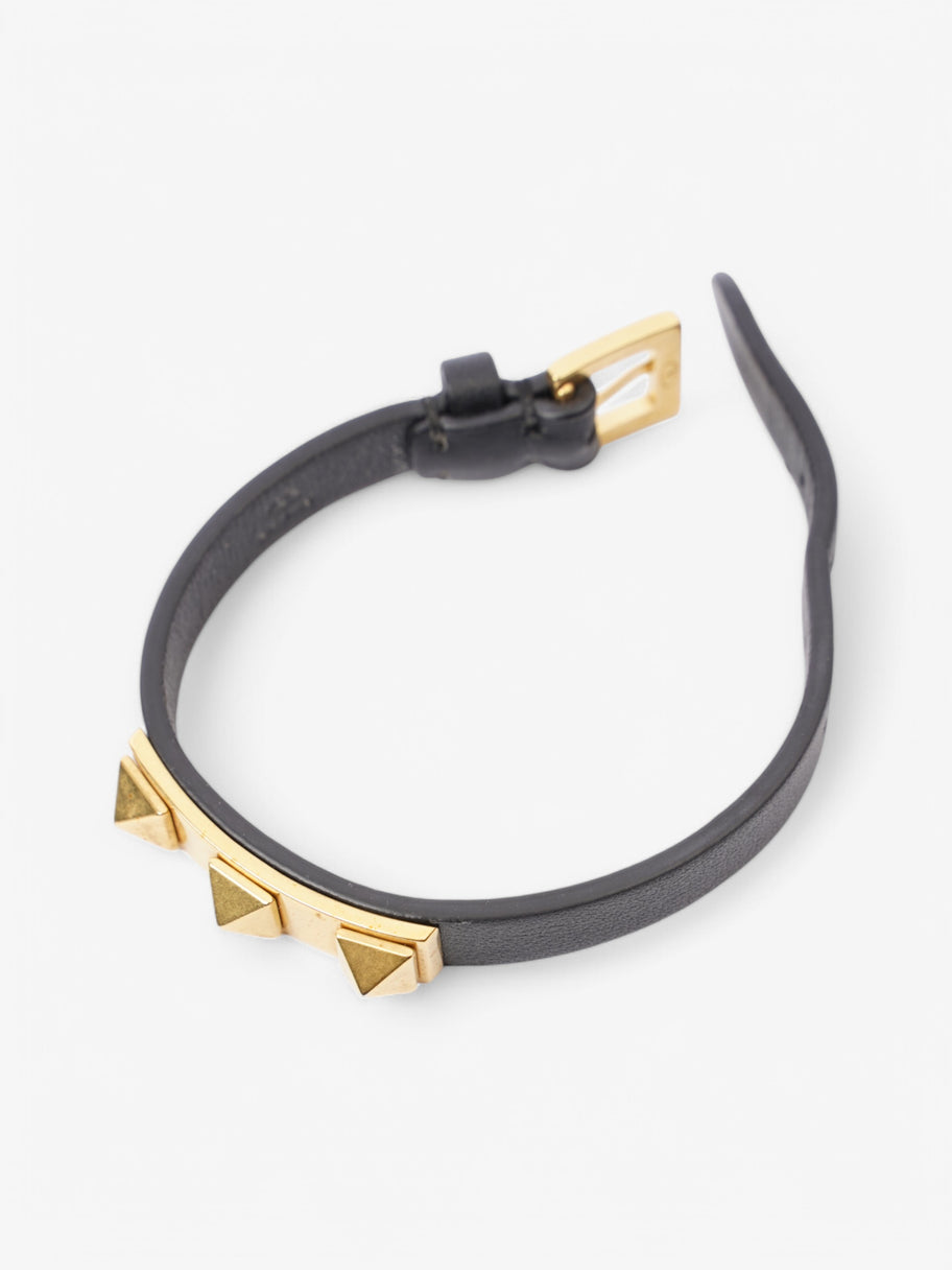 Valentino Bracelet Black Leather Image 3