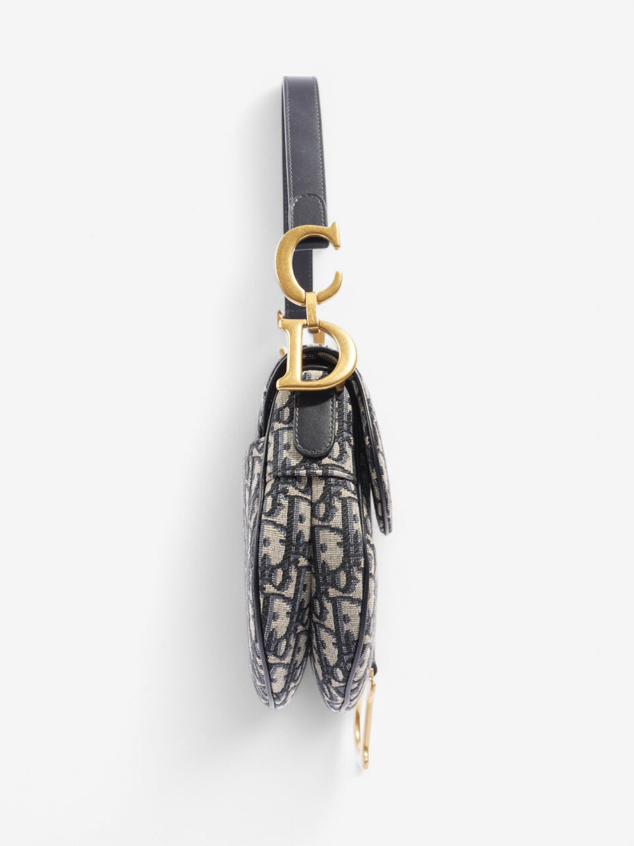 Christian Dior Saddle Bag Oblique Canvas Image 3