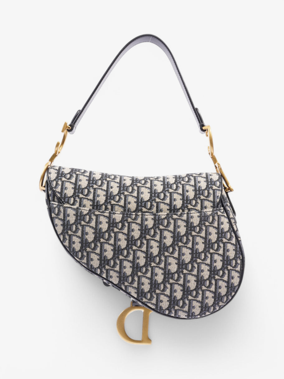 Christian Dior Saddle Bag Oblique Canvas Image 4