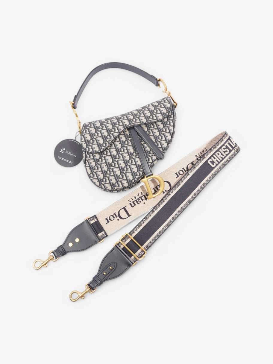 Christian Dior Saddle Bag Oblique Canvas Image 9