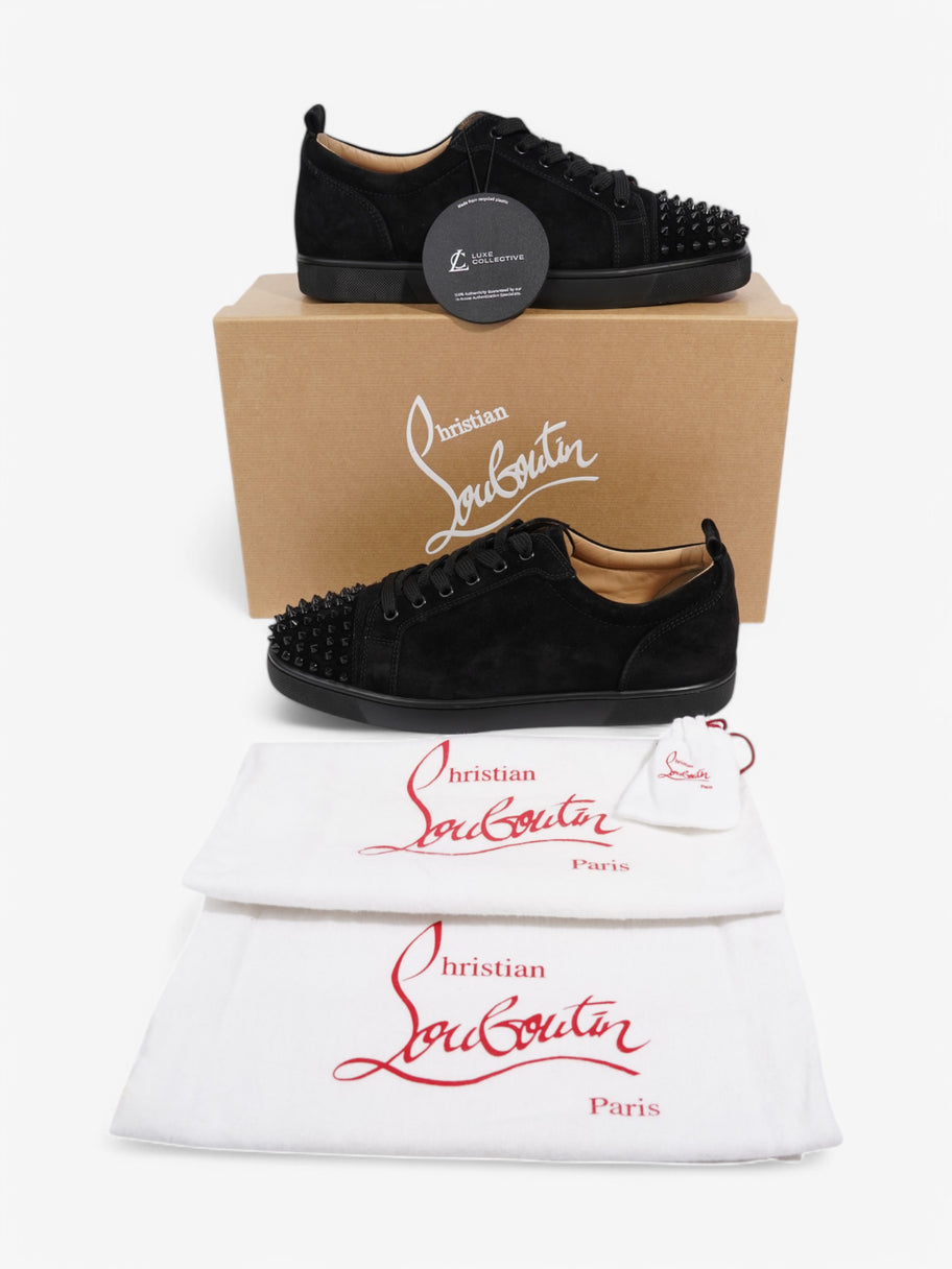 Christian Louboutin Louis Junior Spikes Black Suede EU 44 UK 10 Image 8