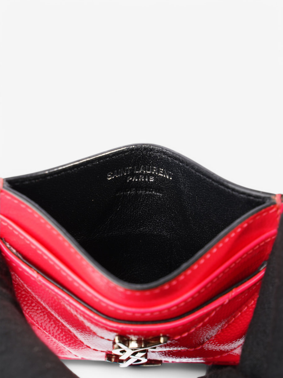 Saint Laurent Card Holder Neon Pink Leather Image 4