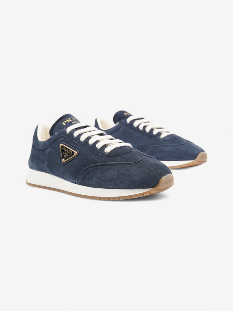 Prada Low Top Sneaker Blue Suede EU 37.5 UK 4.5 Image 2