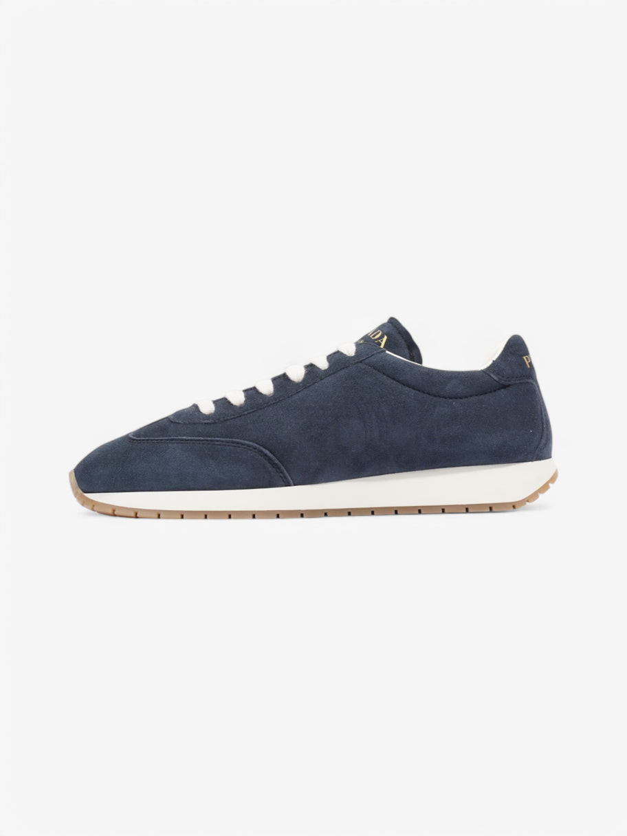 Prada Low Top Sneaker Blue Suede EU 37.5 UK 4.5 Image 3