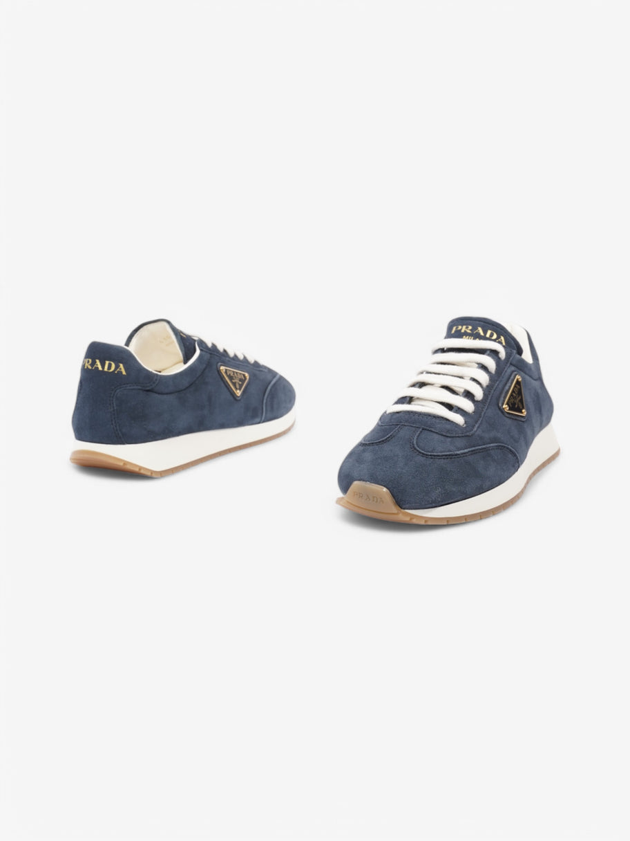 Prada Low Top Sneaker Blue Suede EU 37.5 UK 4.5 Image 9