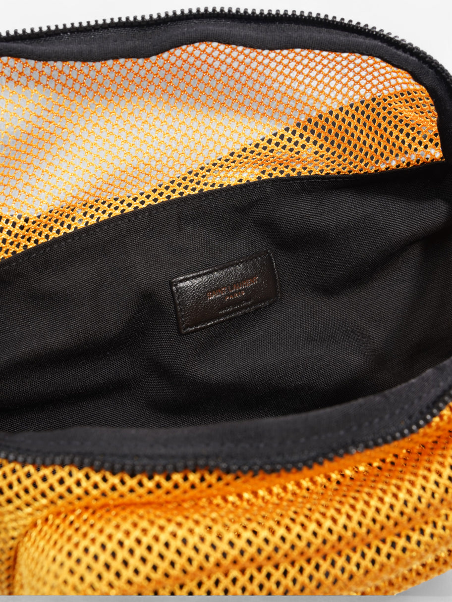 Saint Laurent Crossbody Bag Yellow Mesh Image 7
