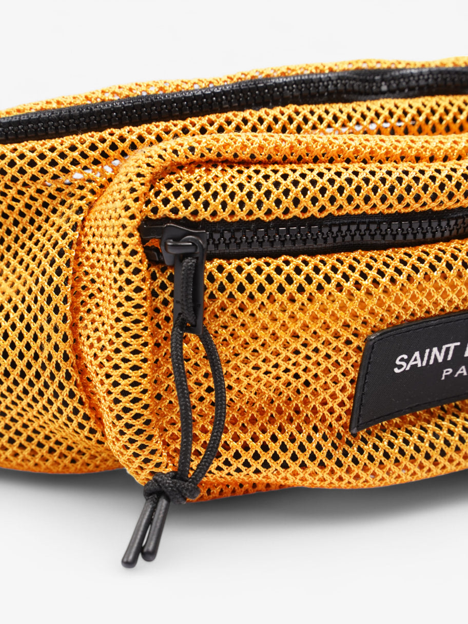 Saint Laurent Crossbody Bag Yellow Mesh Image 9