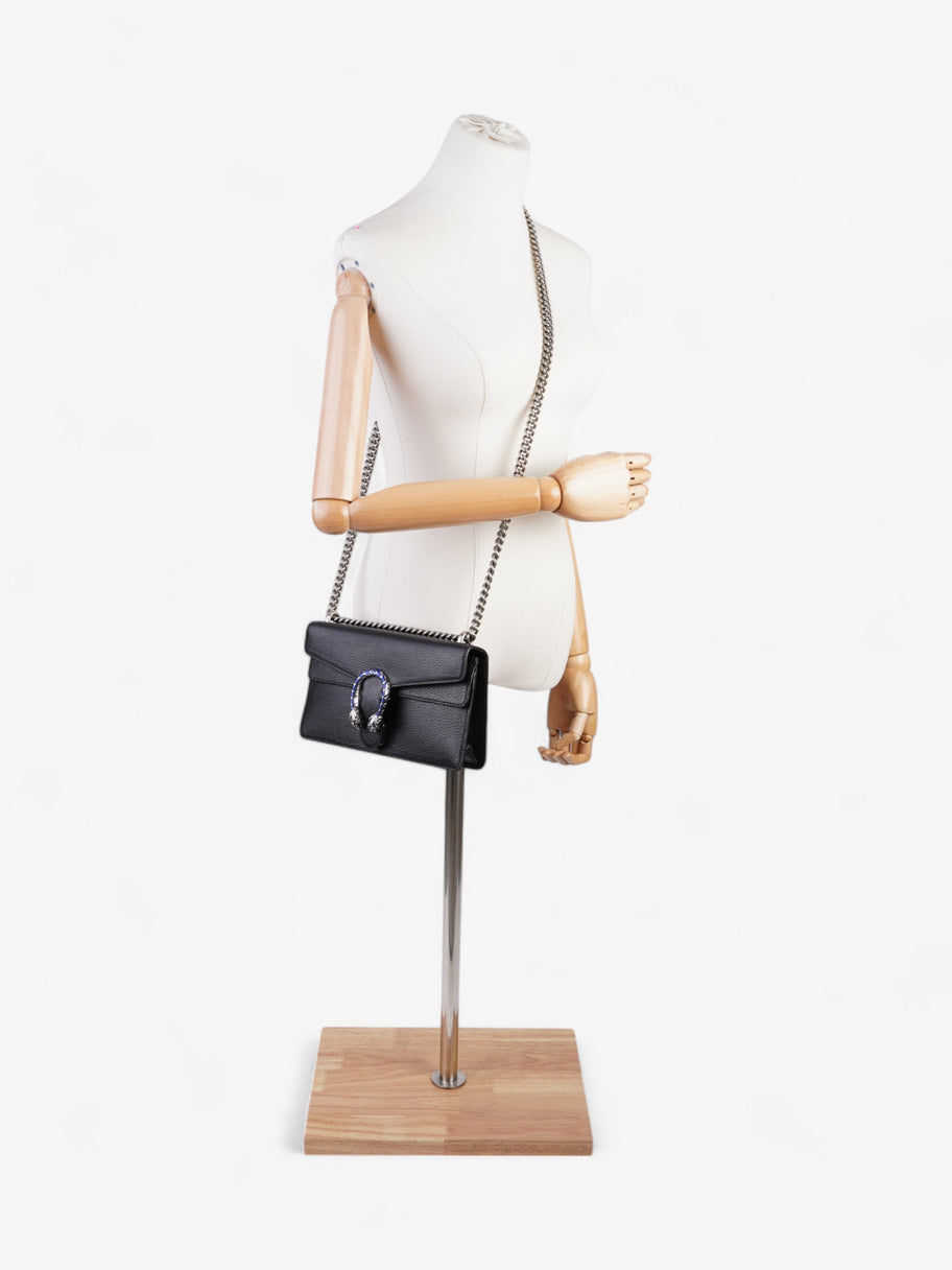 Gucci Dionysus Black / Blue Calfskin Leather Small Image 4