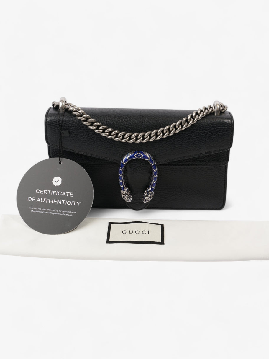Gucci Dionysus Black / Blue Calfskin Leather Small Image 6