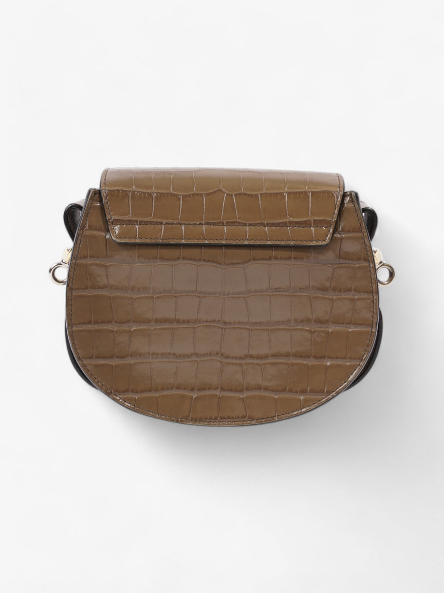 Chloe Tess Saddle Bag Brown Crocodile Leather Image 5