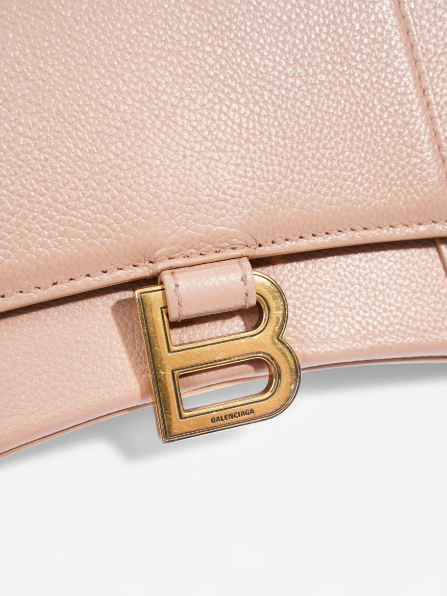 Balenciaga Hourglass Top Handle Neutral Calfskin Leather Small Image 7