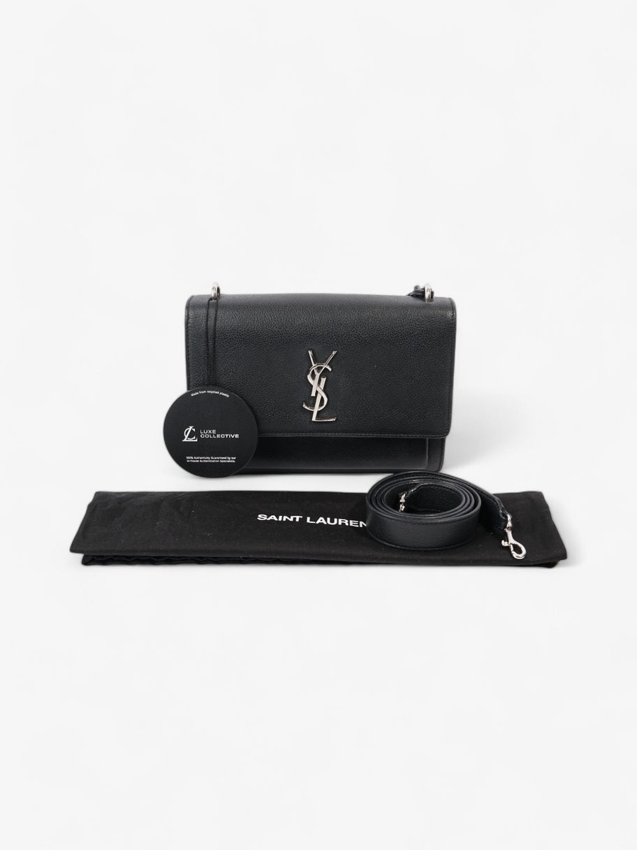 Saint Laurent Sunset Black Leather Medium Image 11