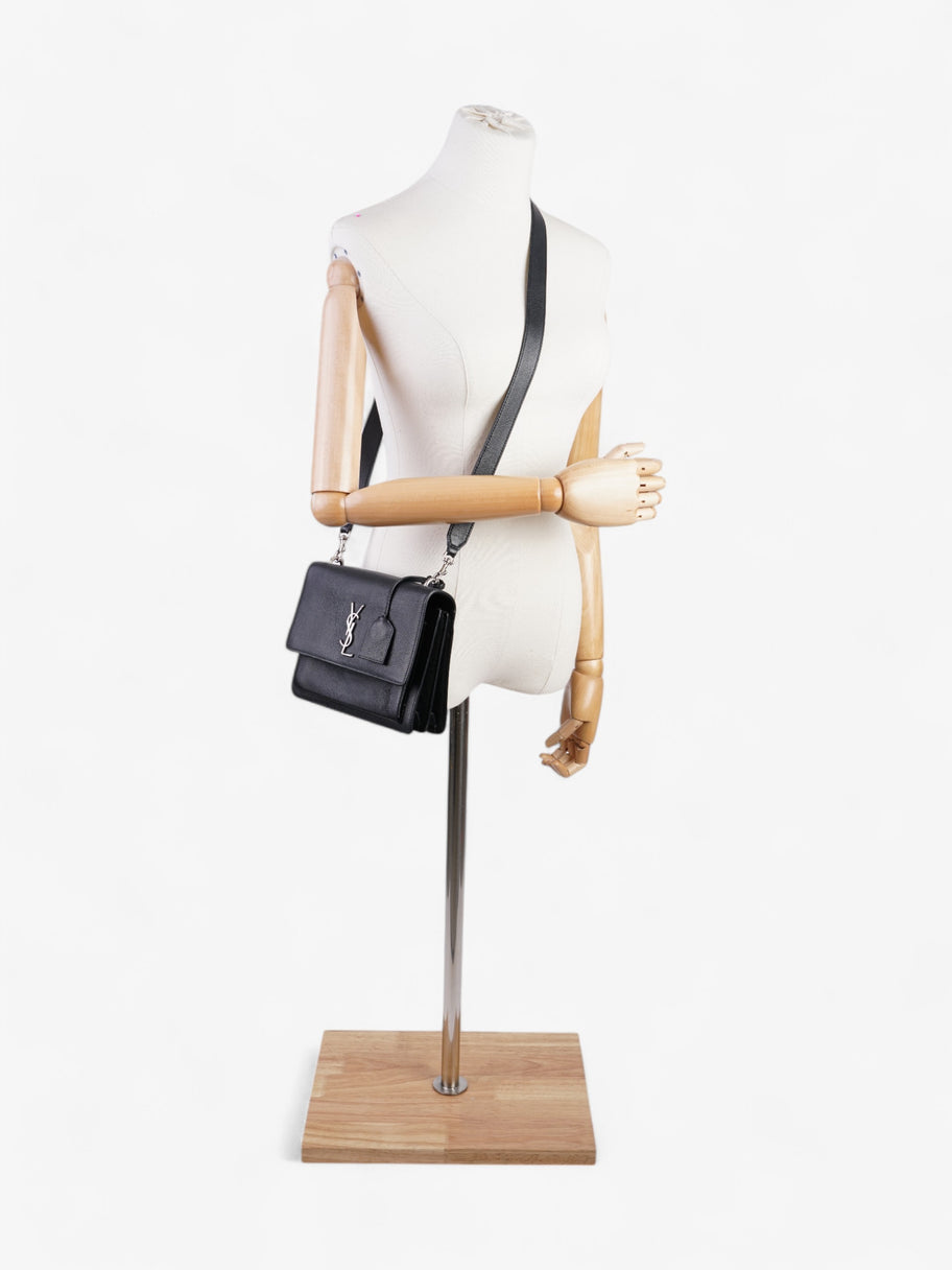Saint Laurent Sunset Black Leather Medium Image 2