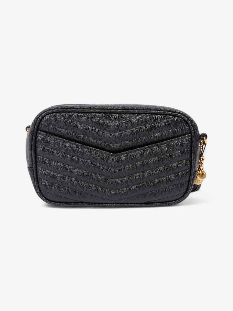 Saint Laurent Lou Small Quilted Crossbody in Black Leather Black Caviar Leather Image 4