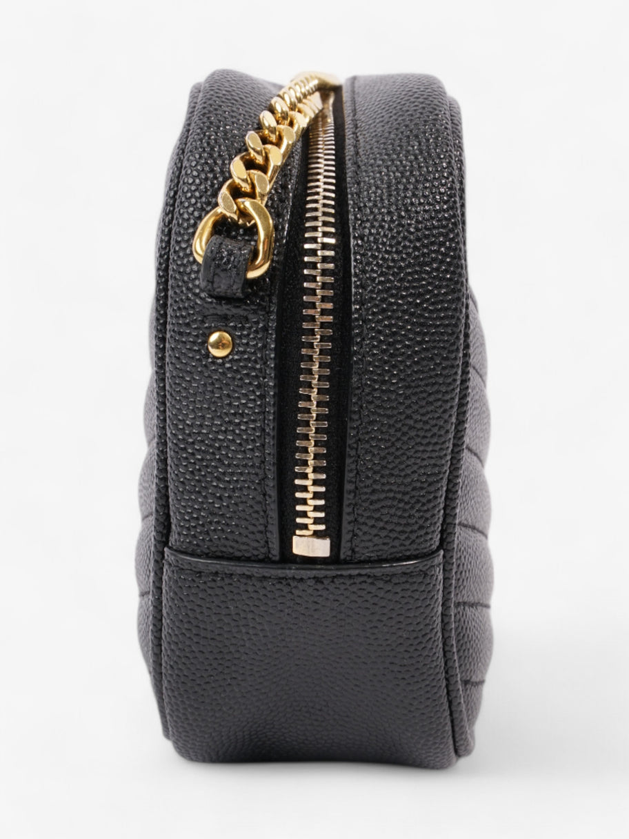 Saint Laurent Lou Small Quilted Crossbody in Black Leather Black Caviar Leather Image 5